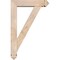 Ekena Millwork Traditional Arts and Crafts Smooth Bracket w/ Offset Brace, Douglas Fir, 5 1/2"W x 22"D x 34"H BKT0604X22X34TRA03SDF - alternate 2
